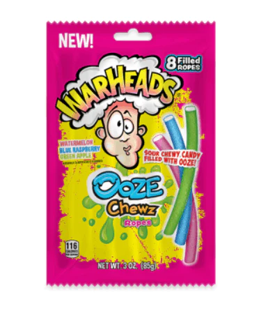 Warheads Ooze Chewz Ropes Peg Bag 3.0