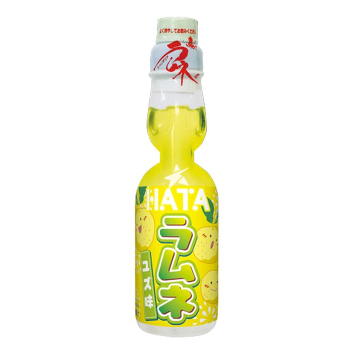 4902494190358 Ramune Hatakosen Yuzu 30 x 200 ml Made in Japan