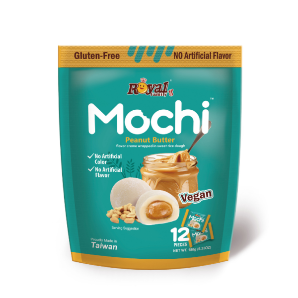 ROYAL FAMILY GLUTEN FREE MOCHI PEANUT BUTTER 180G CRFYMMGFPB