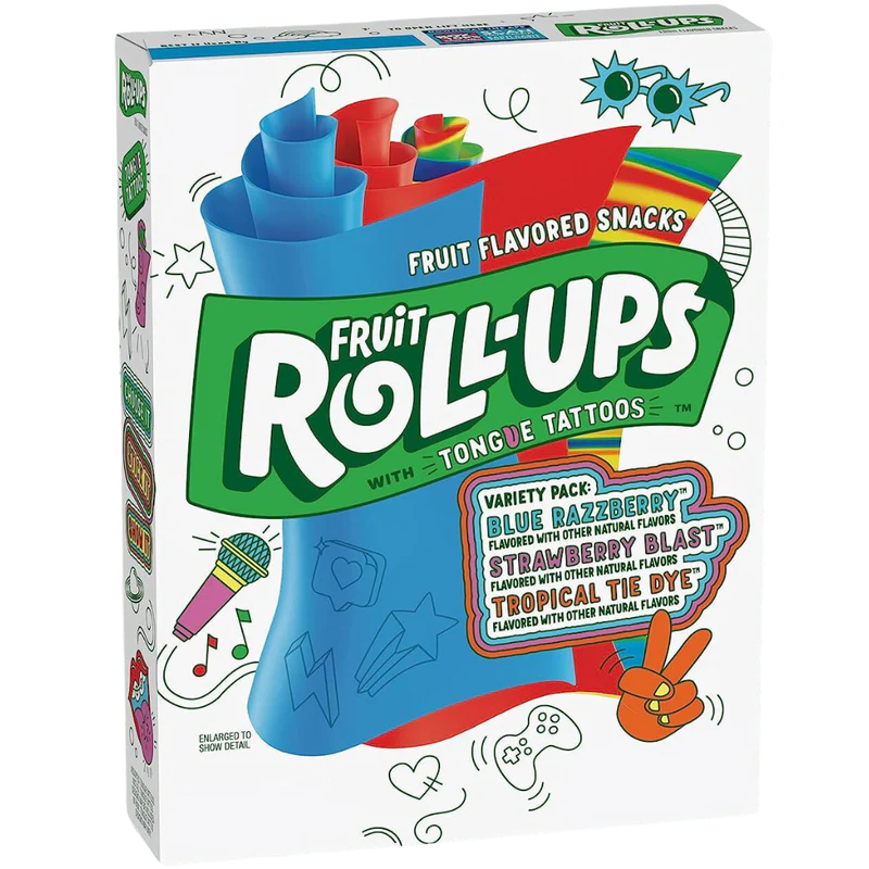 Fruit Roll Ups Variety pack Jolly Rancher Green Apple 10 x 141g Fruit Roll Ups Variety pack 10 x 141g
