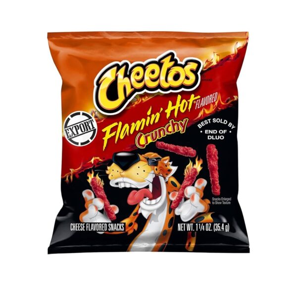 Cheetos Crunchy Flamin Hot 44x1.25oz (35.4g)