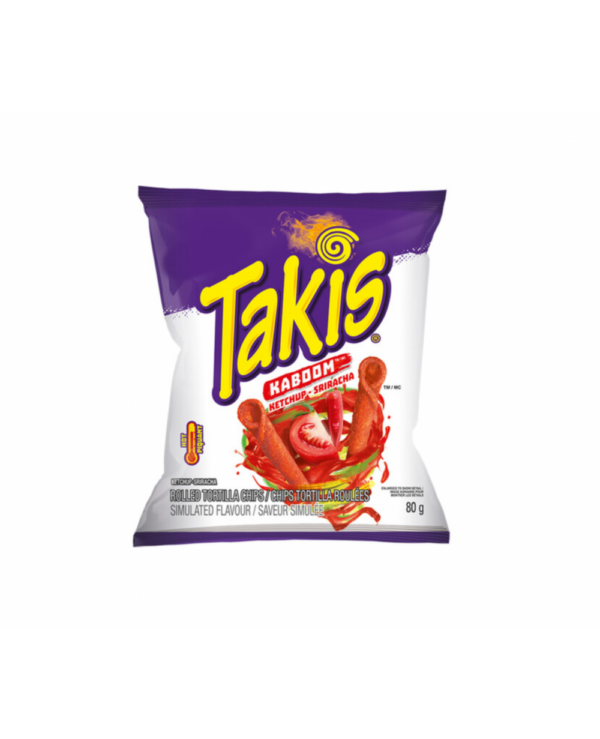 Takis Kaboom™ Ketchup-Sriracha 18 x80g Made in Canada