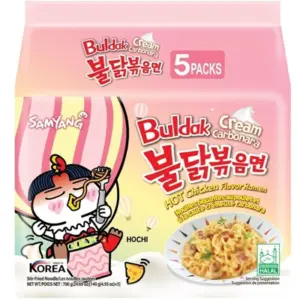 Samyang Bulldak Creamy Carbonara Bag 40x140g (45 Case Pallet Deal)