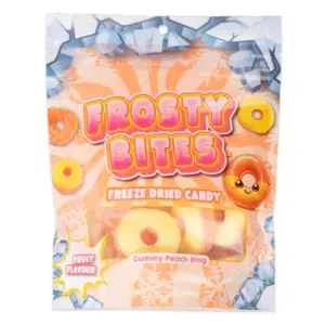 Frosty Bites Peach Ring Freeze Dried Candy 24 x 50g