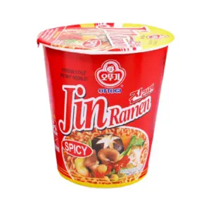 Jin Ramen spicy Noodles OTTOGI CUP 6x65g Made in korea