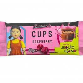 Yummer's Squid Game Milk Chocolate Peanut Butter/Raspberry Cups 40gx40