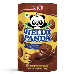 Meiji Hello Panda Cocoa Biscuits with Chocolate 10 x 50g