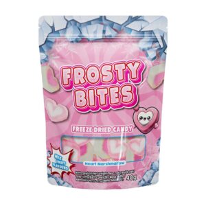 Frosty Bites Heart Marshmallow Freeze Dried Candy 24 x 40g