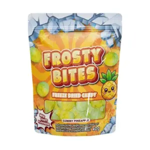 Frosty Bites Gummy Pineapple Freeze Dried Candy 24 x 40g