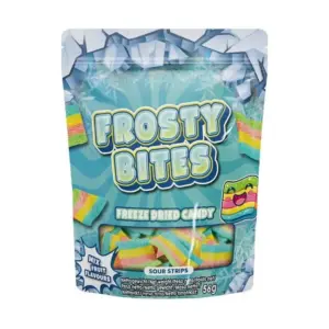 Frosty Bites Sour Strips Freeze Dried Candy 24 x 56g