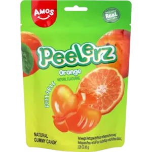 Amos Peelerz Gummy Candy Orange 24x65g