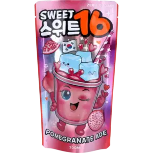 Sweet16 Pomegranate Ade (Zero Sugar) with Sweeteners 10x200ml (Korean)