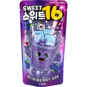 Sweet16 Blueberry Ade (Zero Sugar) with Sweeteners 10x200ml (Korean)
