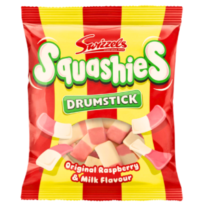Swizzels Drumstick Squashies Original Raspberry & Milk 12 x 120g