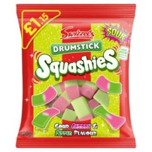 Swizzels Drumstick Squashies Sour Cherry & Apple Flavour 12 x 120gr