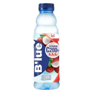 B'lue Vitamin Drink Lychee 24 x 500ml Made in Thailand