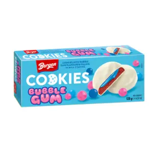 Bergen Bubble Gum Cookies 18 x 128gr