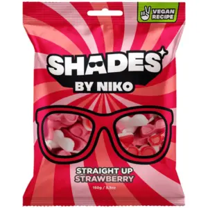 Shades by Niko Straight Up Strawberry Vegan ( Halal ) 20 x 150g