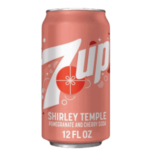 7UP Shirley Temple Pomegranate and Cherry Flavored Soda 12 x 355ml