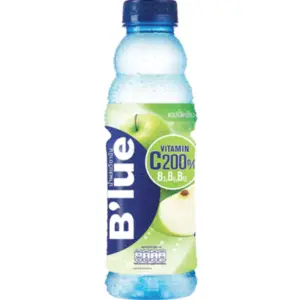 B'lue Vitamin Drink Green Apple 24 x 500ML Made In Thailand