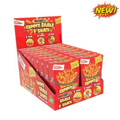 41052433 shake and snack display new 400x400 1 Screamers Gummy Shake & Snack 12x 70g