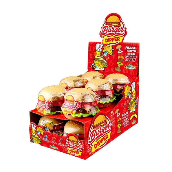 517106 jpg Funny Candy Burger Dipper 12 x 21 grams