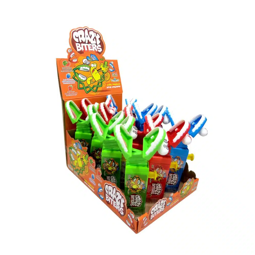 52056432 Crazy Biters display Funny Candy Crazy Biter (12x 18gr)