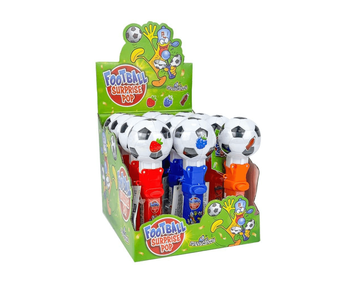 52078203 Football Surprise Pop d Funny Candy Football Surprise Pop 12 x 10 grams