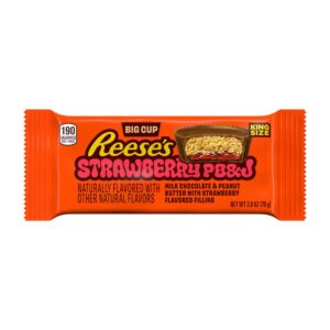 Reese's Big Cup PB&J Strawberry Milk Chocolate King Size 16 x 79g