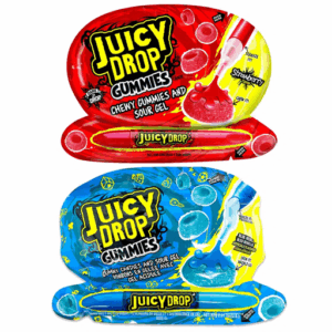 Bazooka Juicy Drop Gummies Sour Gel 12 x 57g