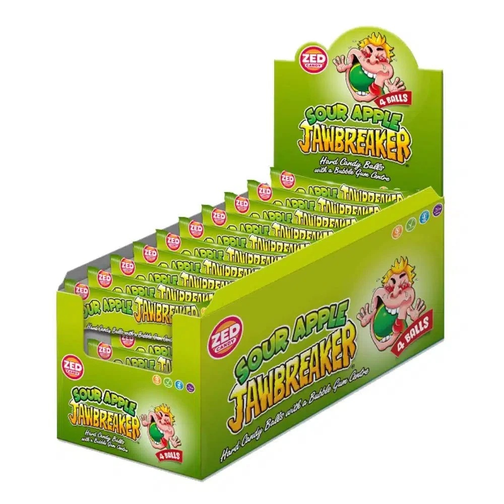 Jawbreaker Sour display 40 stuks Jawbreaker Sour 4-pack - 40x33g