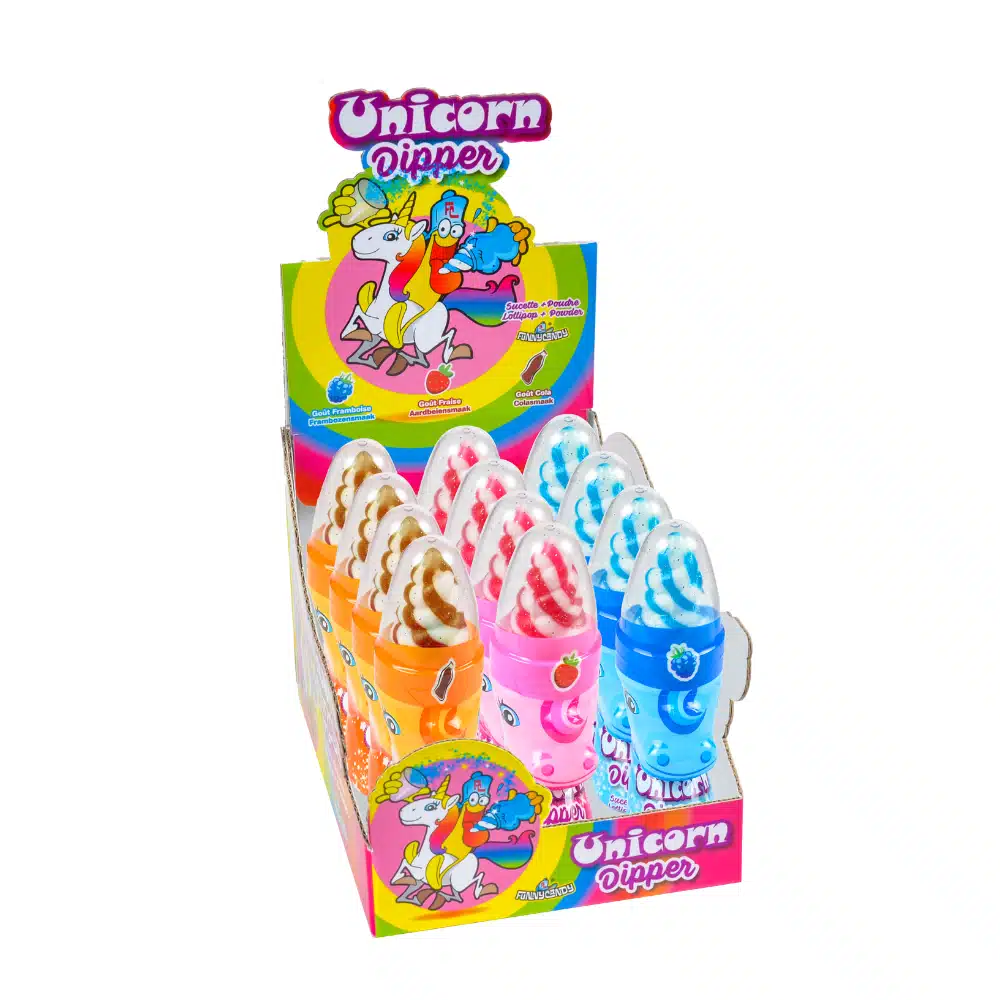 Unicorn Dipper 2 Funny Candy Unicorn Dipper 12 x 50 Gram