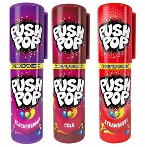 Bazooka Push Pop Mixed Flavors (20 x 15g)