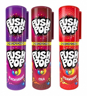 bazooka push pop mixed flavours Bazooka Push Pop Gemischte Geschmacksrichtungen (20 x 15g)