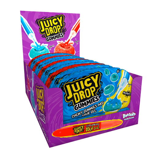 bazooka juicy drop gummies 2 Bazooka Juicy Drop Gummies Sour Gel 12 x 57g