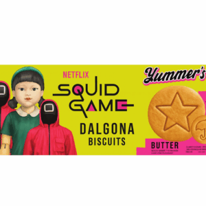 Yummers Squid Game Dalgona cookies with Butter Flavor 24x140 g