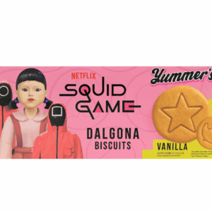 Yummers Squid Game Dalgona cookies with vanilla Flavor 24x140 g