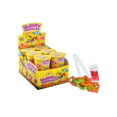 funny candy noodles gummy fragfuel 26047 Funny Candy Noodle Cup 12x63g