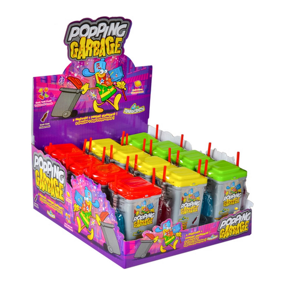 funny candy popping garbage 12 x 40 gram Funny Candy Popping Garbage 12 x 40 grams