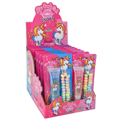 unicorn lipgloss bracelet 31gr x 18 uns 1758544225 Funny Candy Unicorn Lipgloss & Bracelet 18x31g