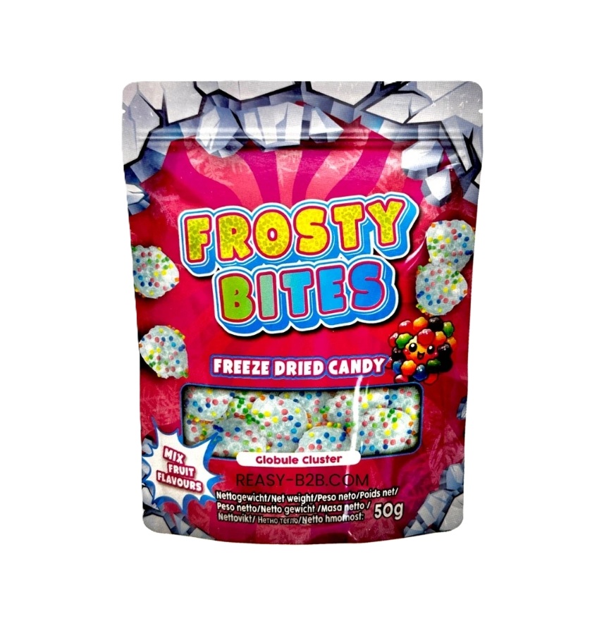 4262453620853 Frosty Bites Globule Cluster Freeze Dried Candy 24 x 50g