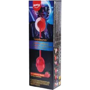 TastySounds Lollipop Erdbeergeschmack mit Musik Hip Hop Musik 12x12g