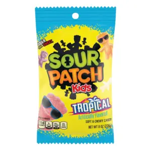 Sour Patch Kids Tropical Peg Bag 12 x 8 oz