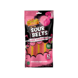Sour Candy Paradise Sour Belts Pink Lemonade 12x100g (HALAL)