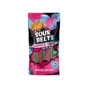 Sour Candy Paradise Sour Belts Bubblegum 12x100g (HALAL)