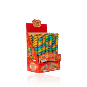 Candy Paradise Rainbow Twister Lollipop 24x50g (HALAL)