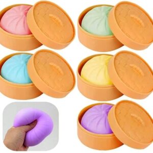 Dumpling Squishy Fidget toy Anti-stress 12 Pcs Display Mix Colors