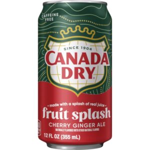 Canada Dry Fruit Splash Cherry Ginger Ale 12 x 355ml
