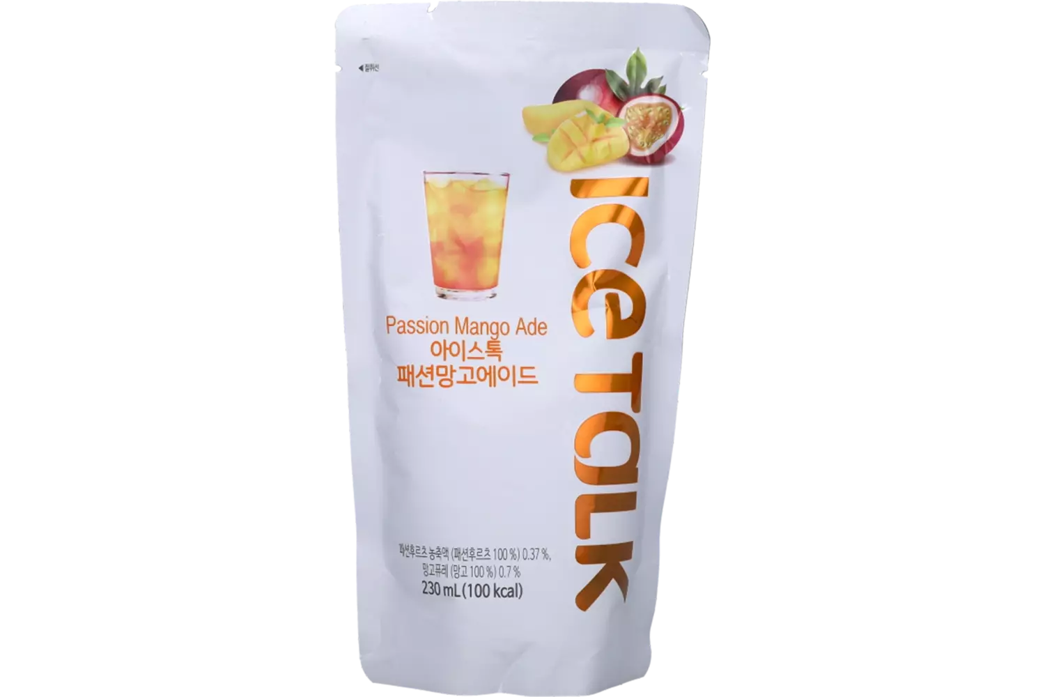 0764 1 Ice Talk Passion Mango Ade (Pouch) 10x230ml (Korean)