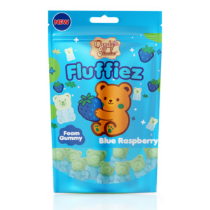 Candy Paradise Fluffiez Blue Raspberry Foam Gummy 12x100g (HALAL)
